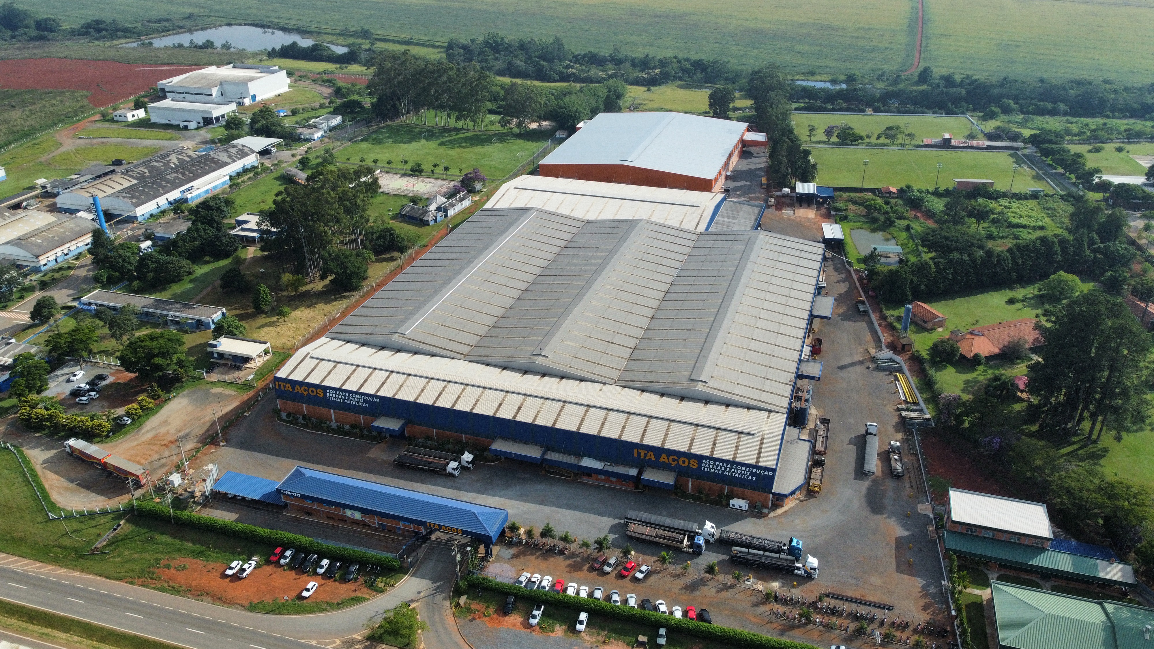 Vista aérea fábrica